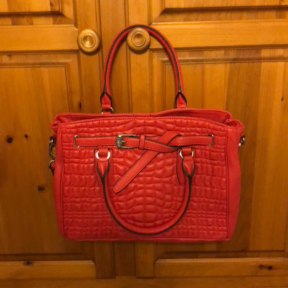 AIMEE KESTENBERG RED leather satchel/shoulder bag